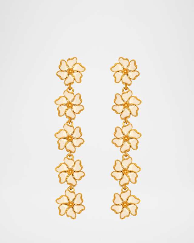 Cherry Blossom 5-Drop Earrings